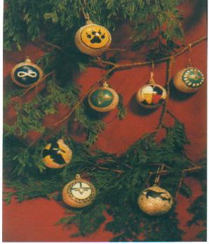 Aboriginal hand painted designed ornaments   $20.00  ( non-breakable )