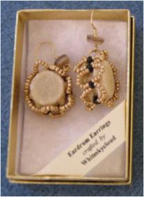 Beaded eardrum earrings 30.00